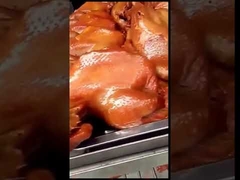 Electric Meat Smoker Roasted Duck Meat Display