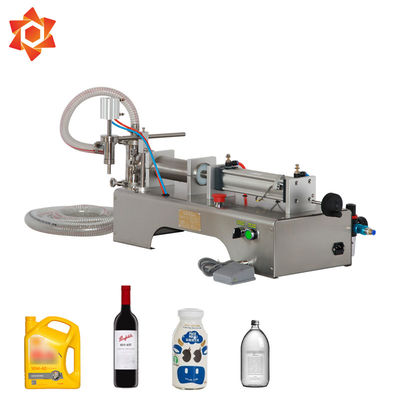 Máquina de rellenar semi automática ajustable, máquina de embotellado de cristal de la leche