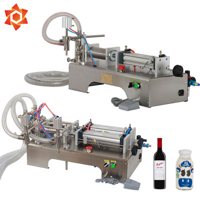 Máquina de rellenar semi automática ajustable, máquina de embotellado de cristal de la leche